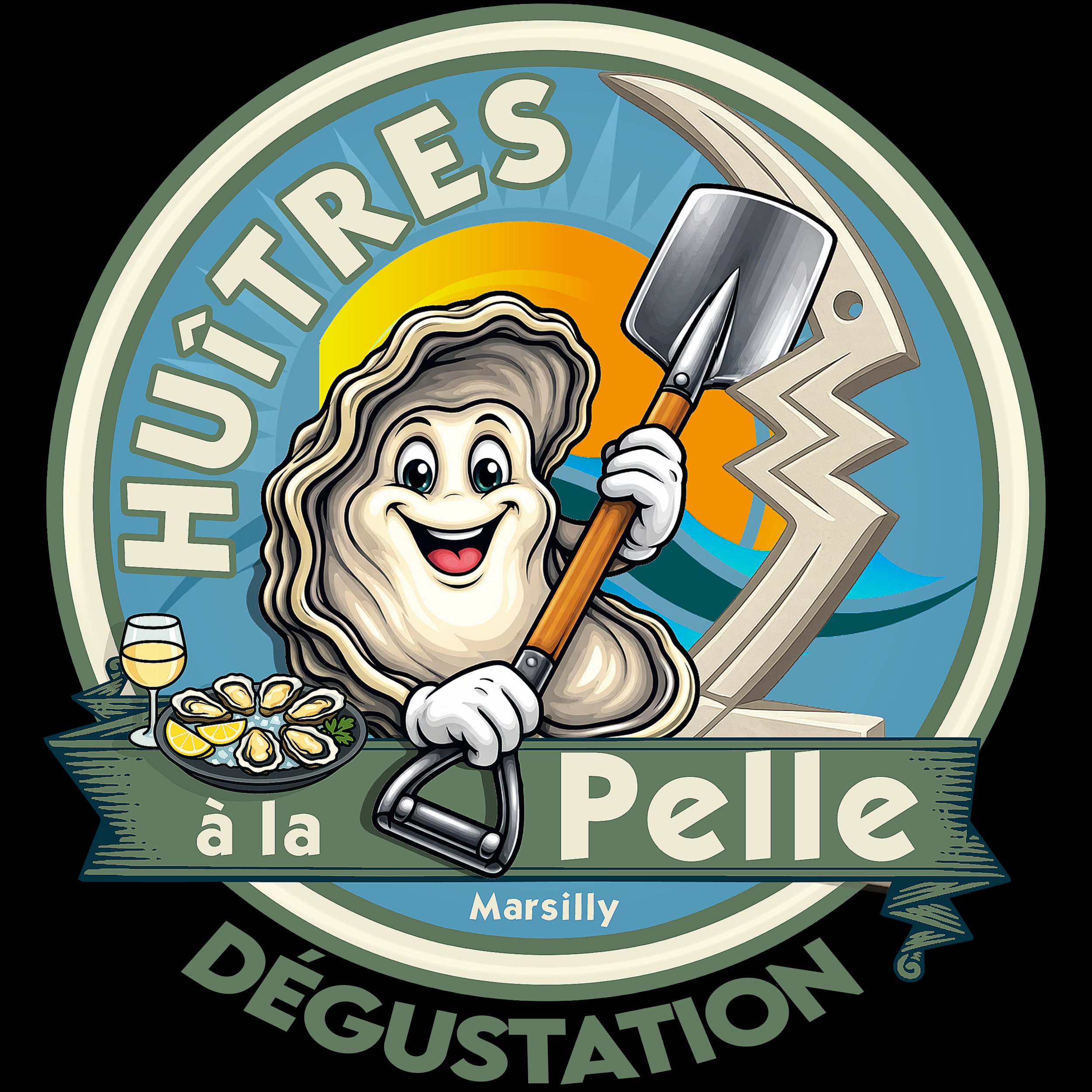Huîtres à la pelle